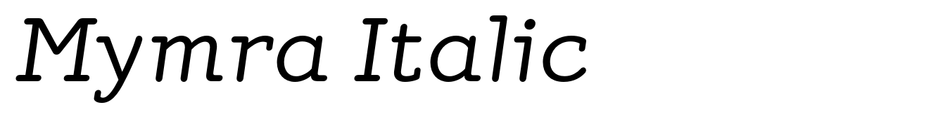 Mymra Italic